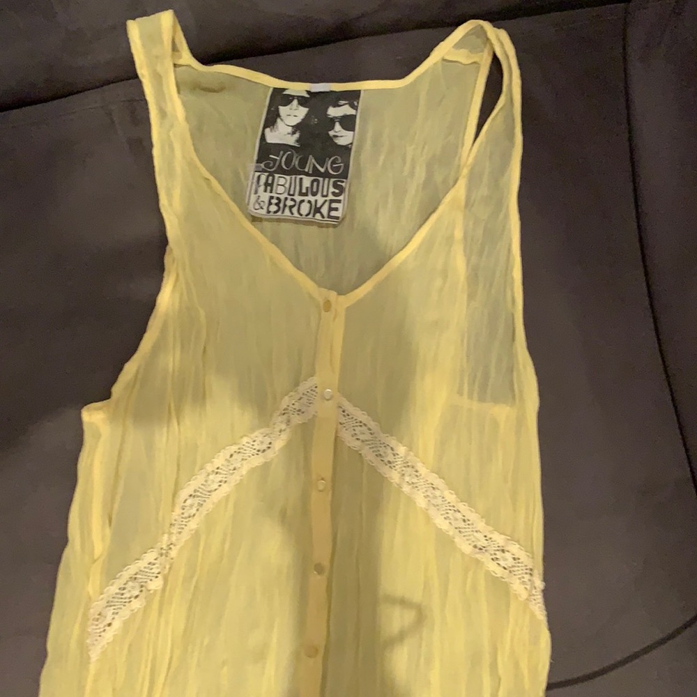 Young Fabulous & Broke brand new yellow dress